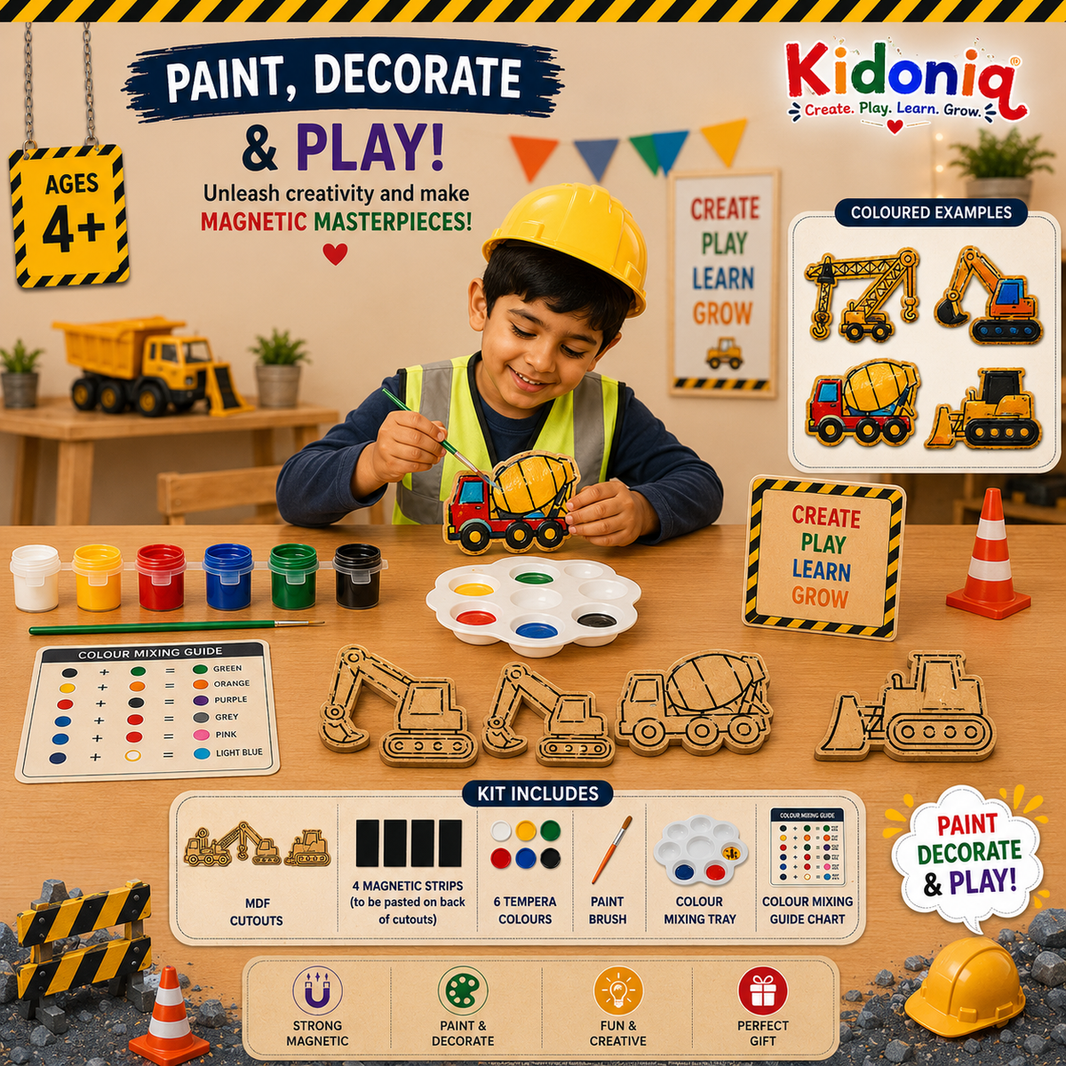 DIY Magnet Kit - Construction Theme