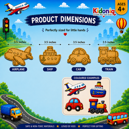 DIY Magnet Kit - Transport Theme