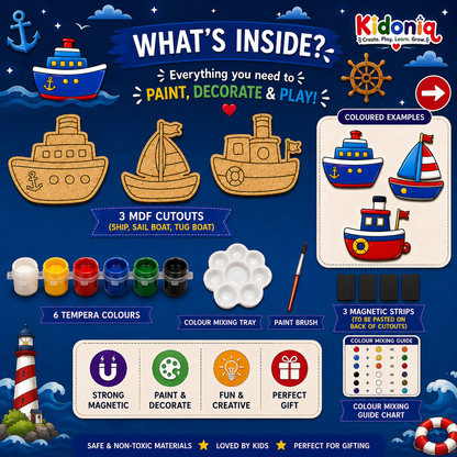 DIY Magnet Kit - Ship Theme
