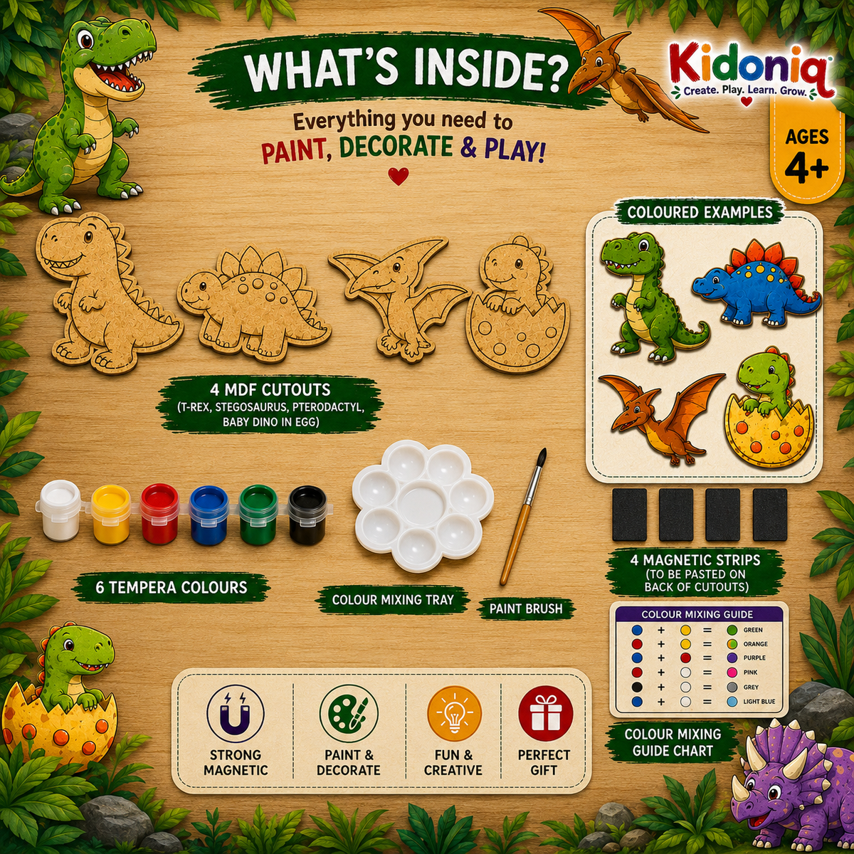 DIY Magnet Kit - Dino Theme