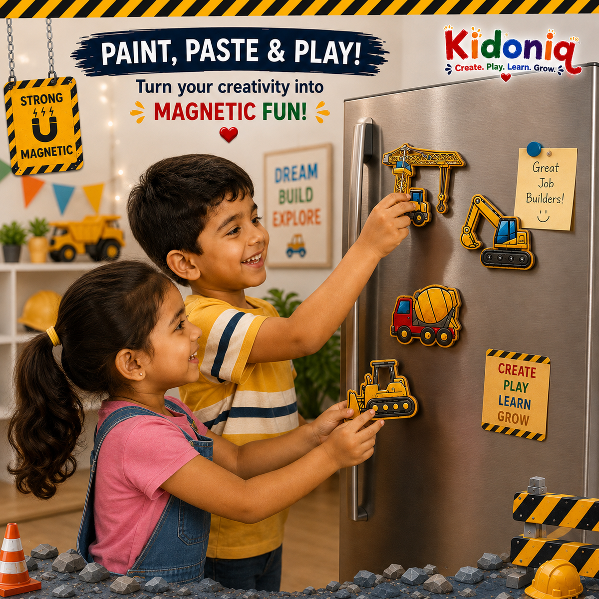 DIY Magnet Kit - Construction Theme