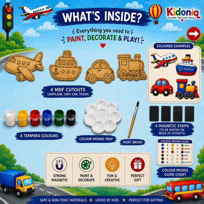 DIY Magnet Kit - Transport Theme