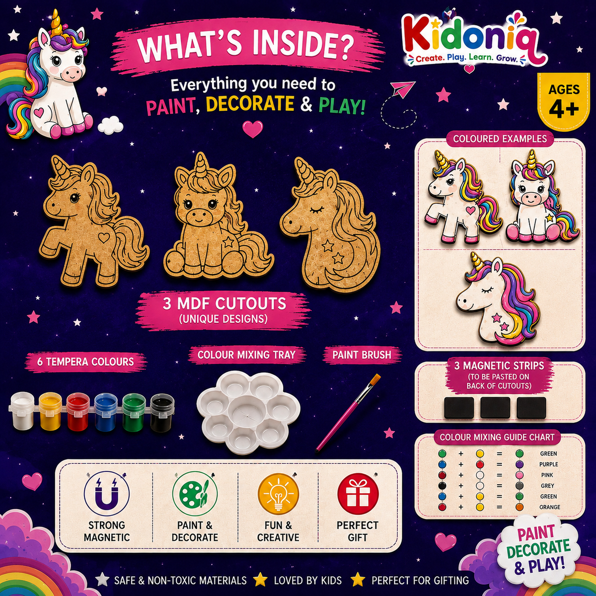DIY Magnet Kit - Unicorn Theme