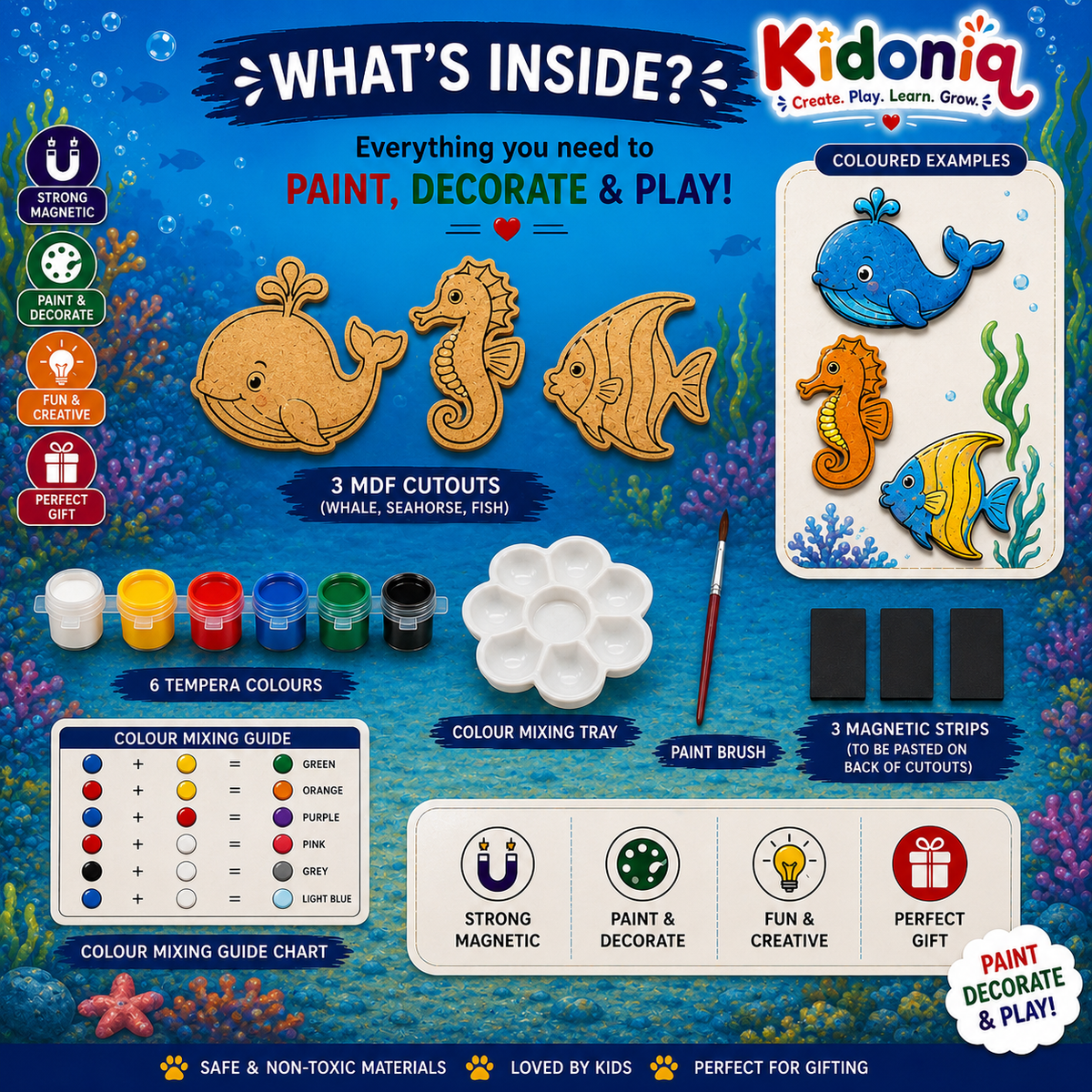 DIY Magnet Kit - Fish Theme
