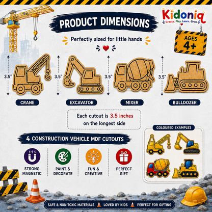 DIY Magnet Kit - Construction Theme