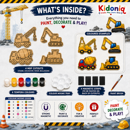 DIY Magnet Kit - Construction Theme