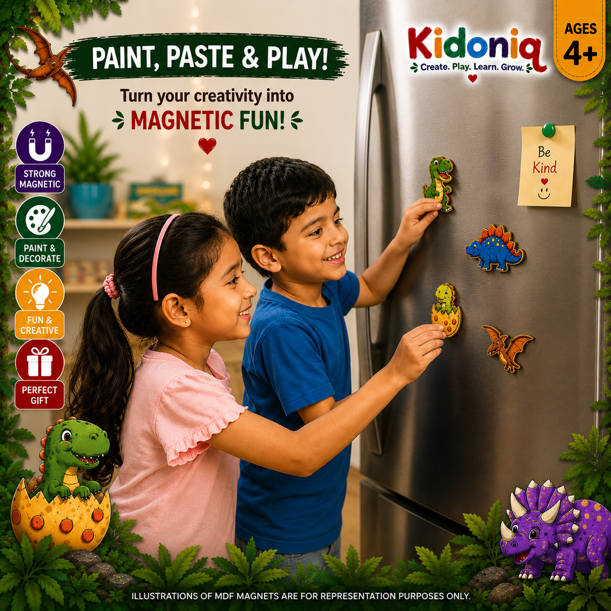 DIY Magnet Kit - Dino Theme