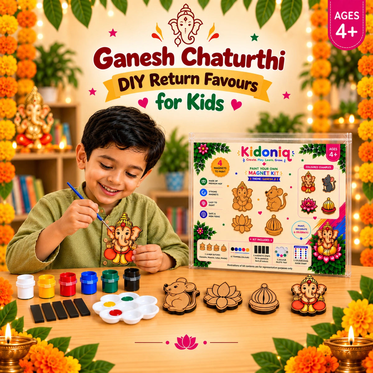 DIY Ganesh Ji Magnet Kit - Return Favours